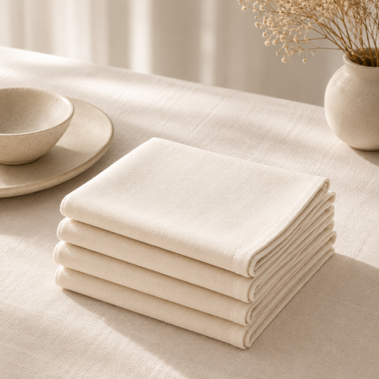 Wellspirefit™ PureFold Cotton Napkin Set